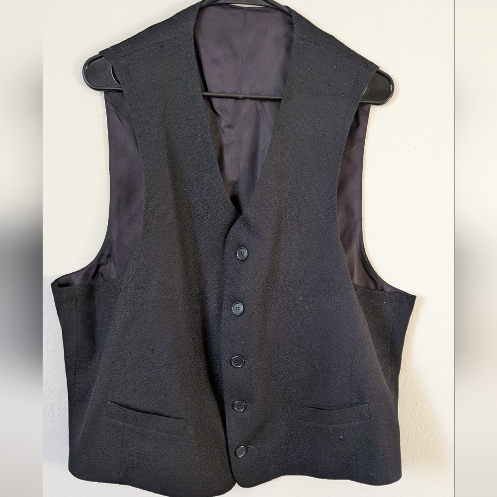 Fioravanti Men's Waist Coat Black Size 46